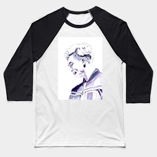 BTS Rap Monster Watercolour Design by NiamhYoungArt Baseball T-Shirt